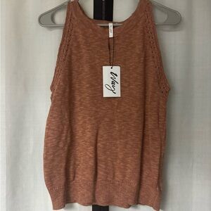 BE COOL Women's Tan Knit Tank Top